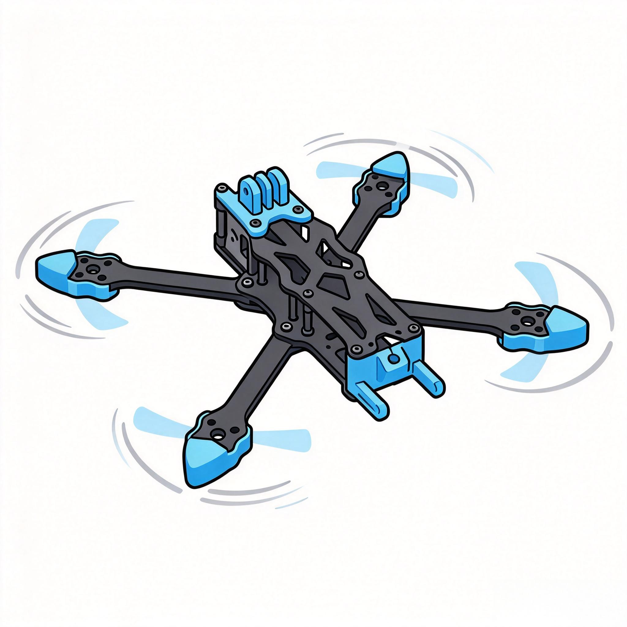 F722 Flight Controller - مجموعة إطار طائرة APEX 5 بوصة
