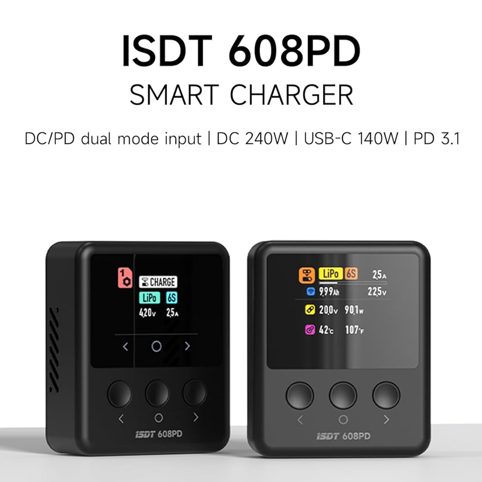 Balance Charger Rc - شاحن وناقل طاقة ذكي ISDT 608PD