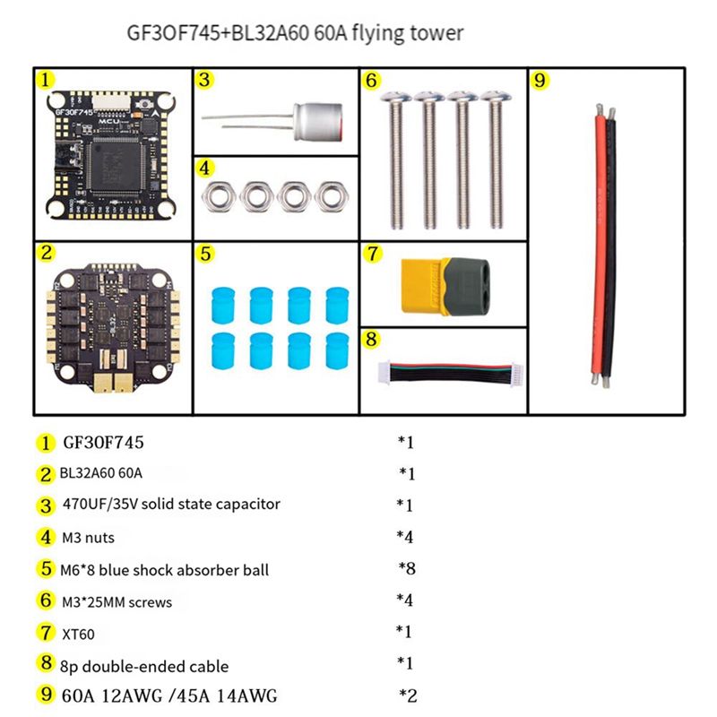 B05C-F745 FC&ESC مجموعة التحكم - مراجعة Drone Esc وسعره