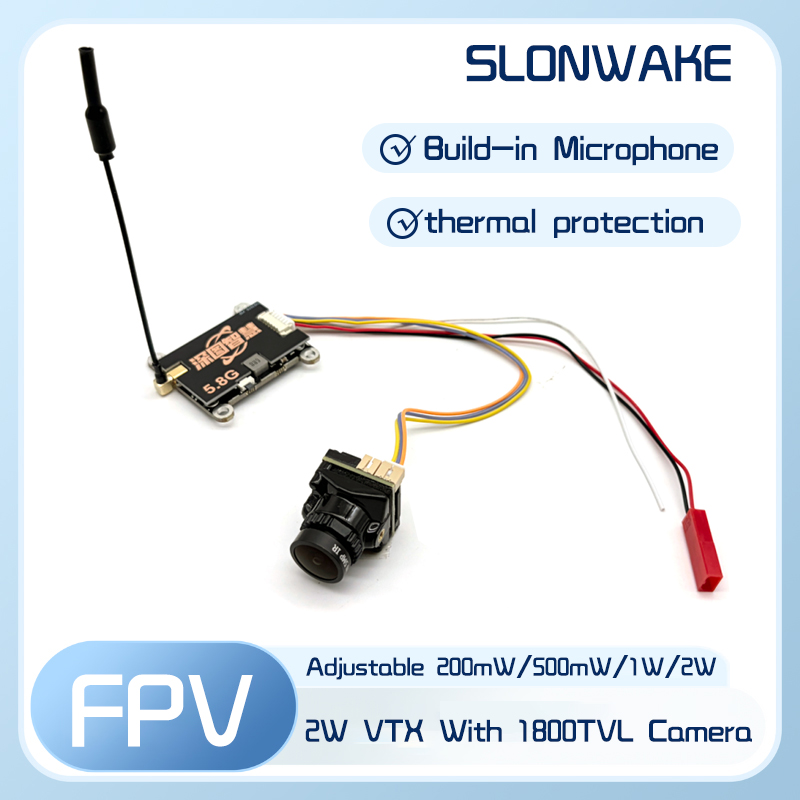 جهاز إرسال SLONWAKE 5.8G 56CH  - مراجعة Fpv Camera وسعره
