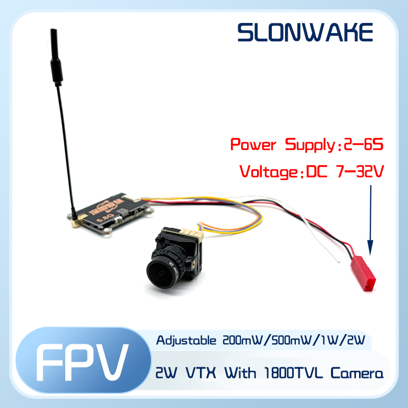 جهاز إرسال SLONWAKE 5.8G 56CH  - مراجعة Fpv Camera وسعره
