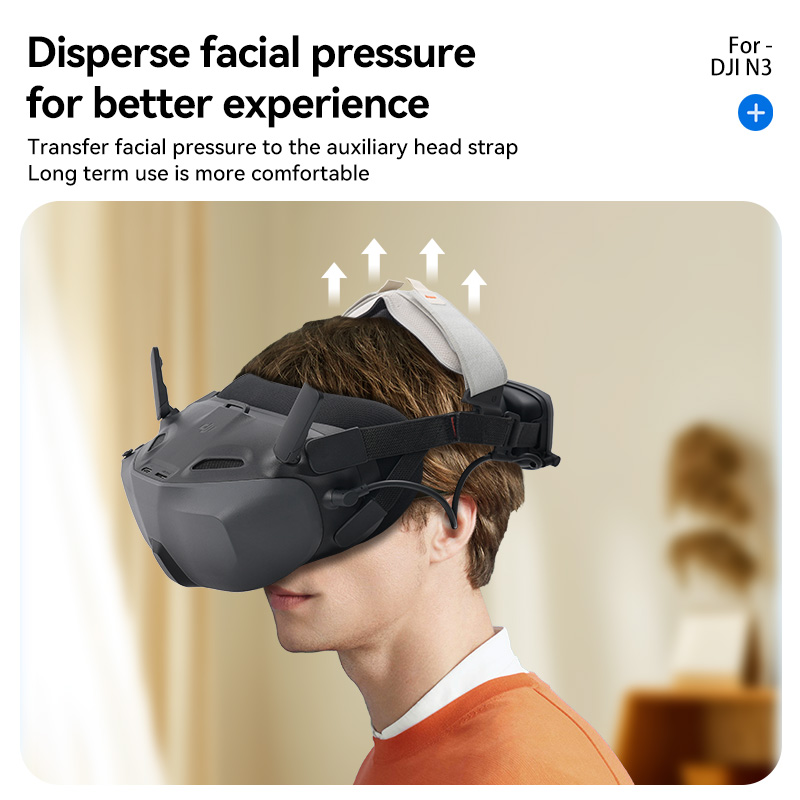 حزام رأس مساعد من RCSTQ لنظارا - مراجعة Drone Goggles Dji وسعره