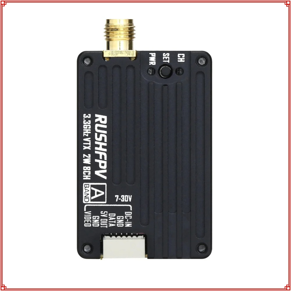 جهاز إرسال RUSHFPV 3.3G 2W VTX - مراجعة Rc Transmitter وسعره