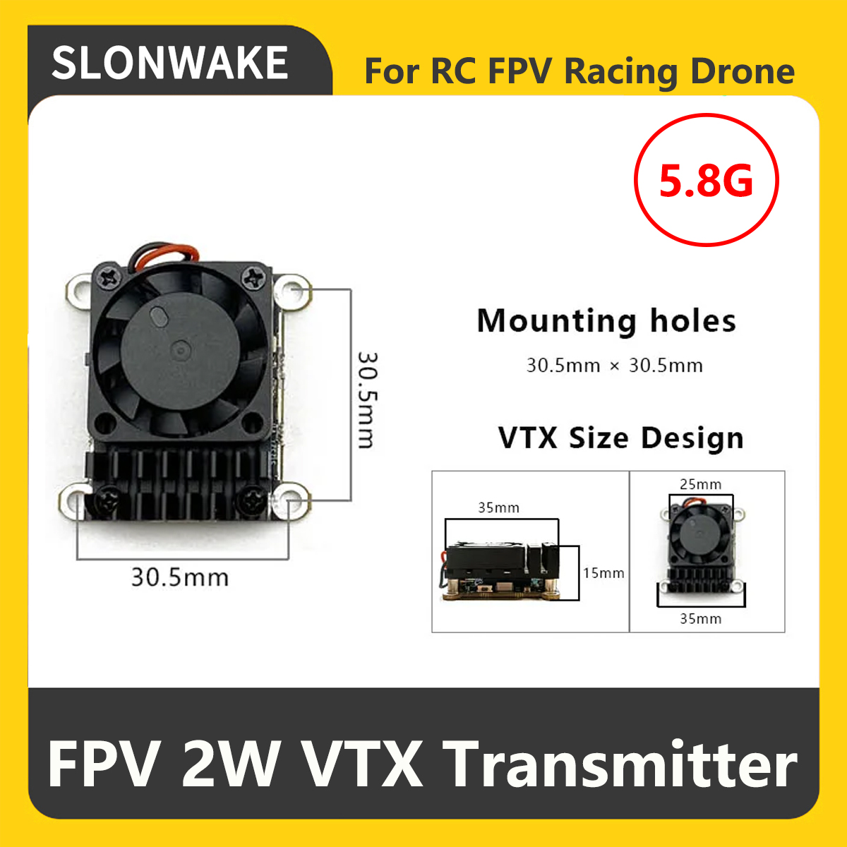 جهاز إرسال SLONWAKE 5.8G 2000m - مراجعة Rc Transmitter وسعره