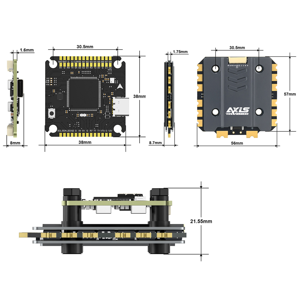 مجموعة التحكم في الطيران Axisf - مراجعة Drone Esc وسعره