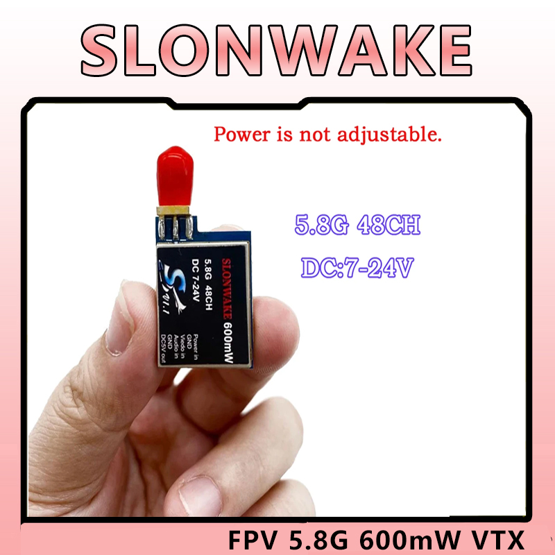 جهاز إرسال SLONWAKE 5.8G TS582 - مراجعة Analog Fpv Camera وسعره