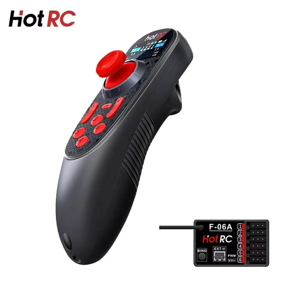 HOTRC Hotrc DS-650 DS 650 6CH  - مراجعة Radio Transmitter 2.4Ghz وسعره
