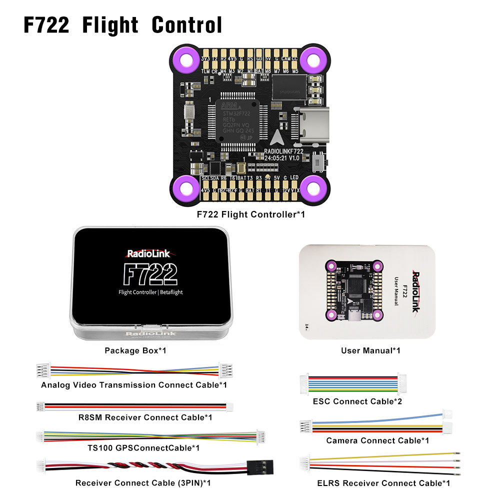 راديو لينك F722 للتحكم في الطي - مراجعة F722 Flight Controller وسعره