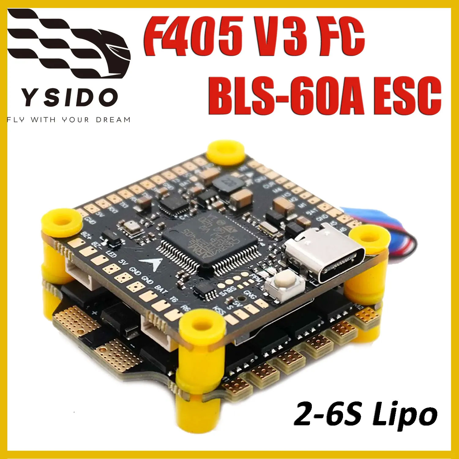 وحدة تحكم طيران YSIDO F405 V3  - مراجعة Analog Fpv Camera وسعره