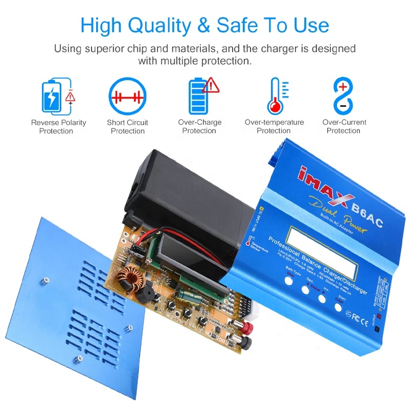 IMAX B6AC شاحن RC 80 واط 6A 2- - مراجعة Balance Charger Rc وسعره